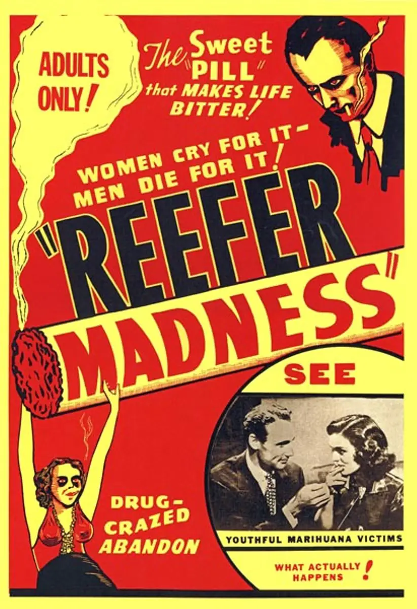 Marijuana On Legal Roll Worldwide But Still Singing Reefer Blues - Reefer Madness Poster