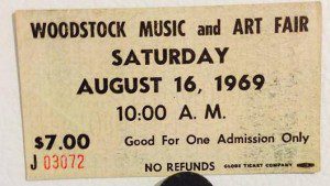 Music Is Love - Woodstock Ticket $7.00