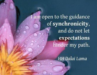 The Mysterious World of Synchronicity - Dalai Lama quote - Open Guidance Expectation Path
