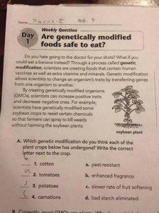 GMO Quiz #2 - Childhood propaganda