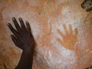 Aboriginal-hand-painting