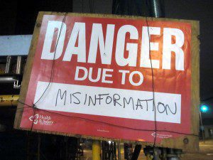 danger - misinformation