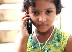 child on cell phone