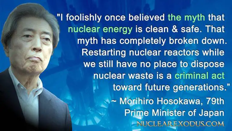 Morihiro Hosokawa quote on nuclear energy