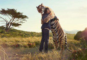 man-tiger-hug