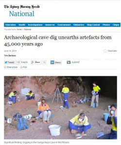 Archaeological Cave Dig Unearths Artefacts from 45,000 Years Ago