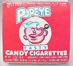 Tobacco Industry Propaganda - Popeye Candy Cigarettes!