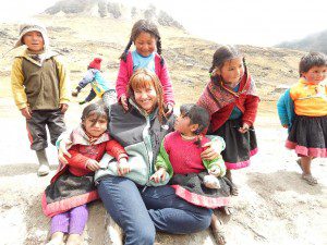 An Invitation to Peace - Lissa Rankin with some local children from Q’eros, Peru