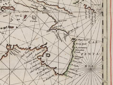 PROOF Australia Was Colonised Over 400 Years Ago – 164 Years Before the British - Map - Nova Guinea (New Guinea) and the Gulf of Carpentaria 1669