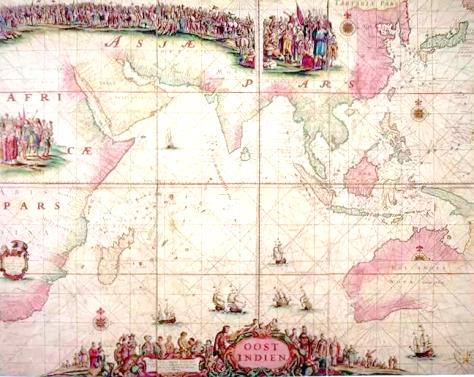 PROOF Australia Was Colonised Over 400 Years Ago – 164 Years Before the British - Map - East Indies 1690 - by Cartograher Pietier Goos 
