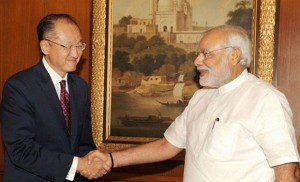 Meet the BRICS ''New Development Bank'' - World Bank President Jim Young Kim and Indian Prime Minister Modi