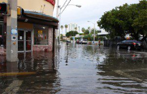 Flooding in Miami Beach.
