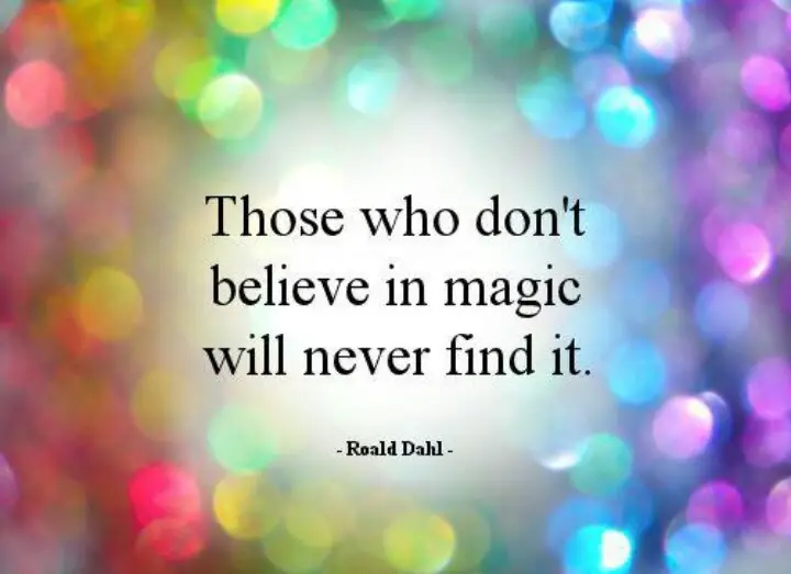 Those Who Don't Believe In Magic Will Never Find It