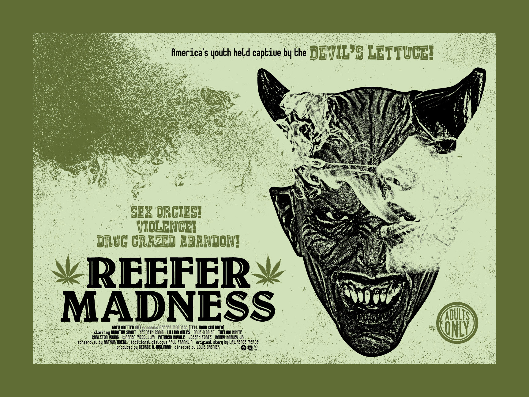 Marijuana On Legal Roll Worldwide But Still Singing Reefer Blues - Reefer Madness