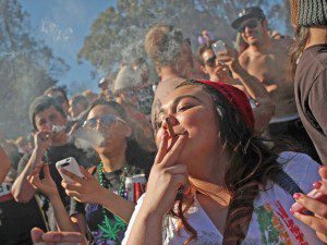 Reflections on Ayahuasca, Psychedelics, and Marijuana - Crowd of people smoking cannabis