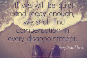 Is the Fear of Disappointment Stopping You - Find Compensation in Every Disappointment