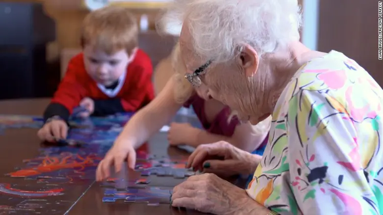 How Old Grows Young - Preschools in Nursing Homes Give New Life to Elderly Residents 2