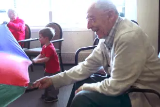 How Old Grows Young - Preschools in Nursing Homes Give New Life to Elderly Residents 4