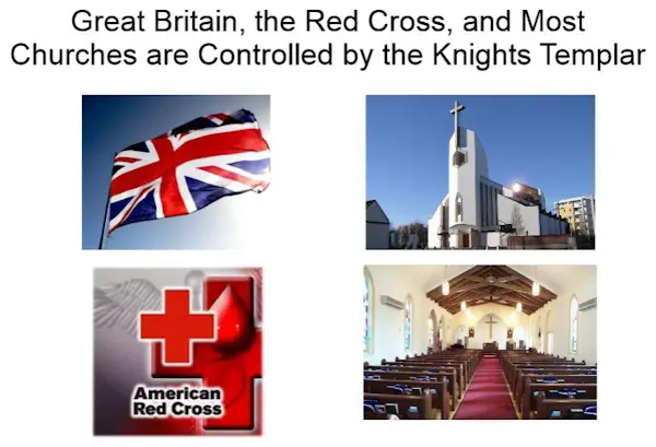 Proof that the USA is Controlled by Foreign Corporations - Great Britain, The Red Cross and Most Churchers are Controlled by The Knights Templar