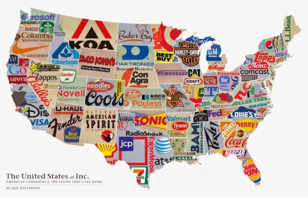 Proof that the USA is Controlled by Foreign Corporations