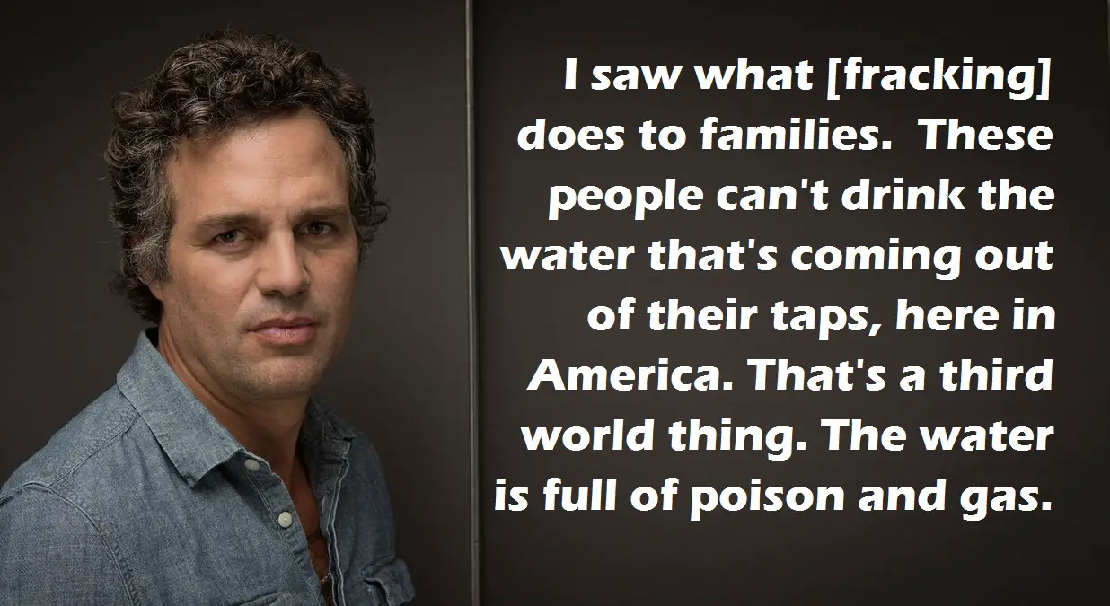 Actor Mark Ruffalo Takes On Fossil Fuel Industry and Calls Out California Governor Jerry Brown
