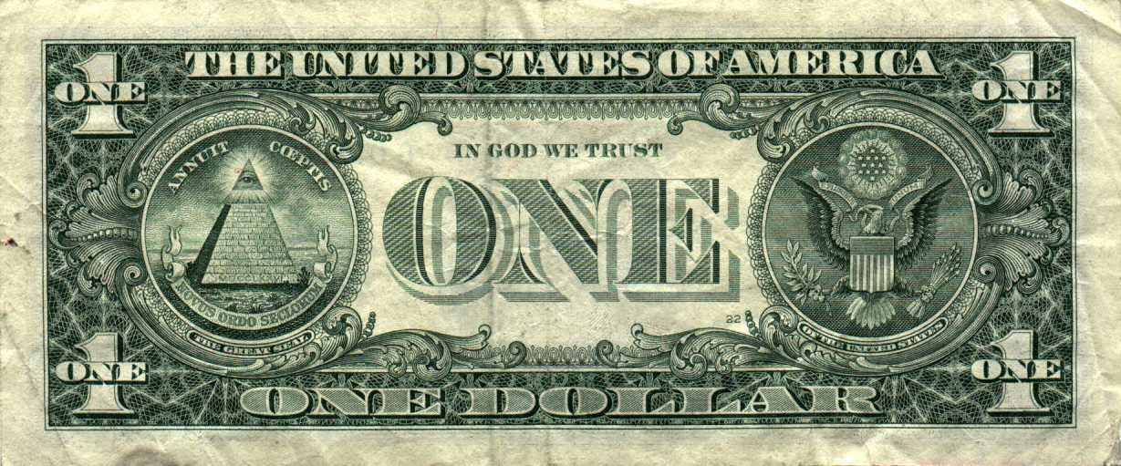 Black Magic - Satanists Rule the World, Not Politicians, Bankers or Military Heads - US Dollar Bill - All Seeing Eye, Pyramid