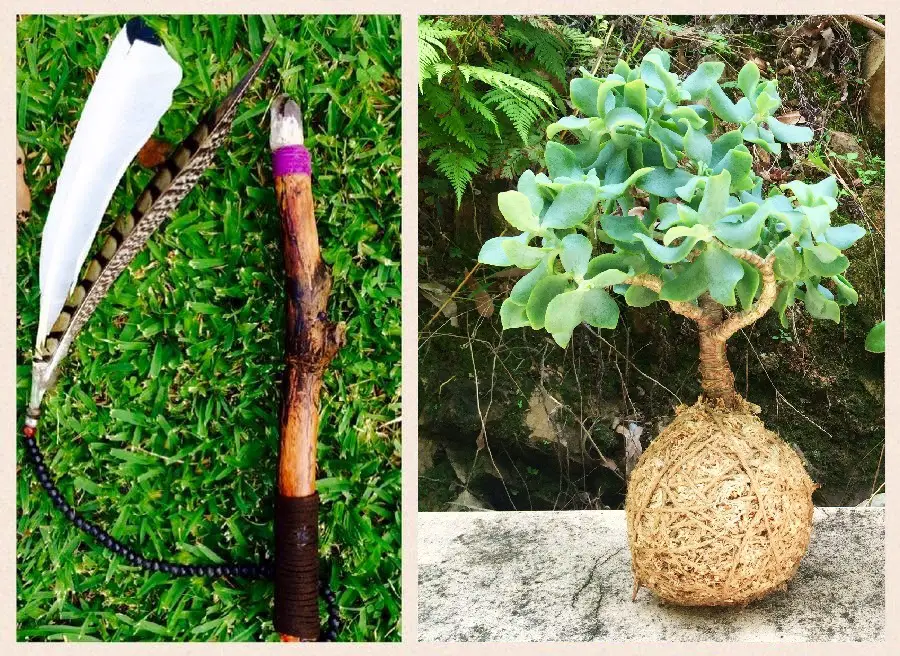 Handmade With Love - Crystal Magic Wand and Plant Ball by Dream Portal Creations 