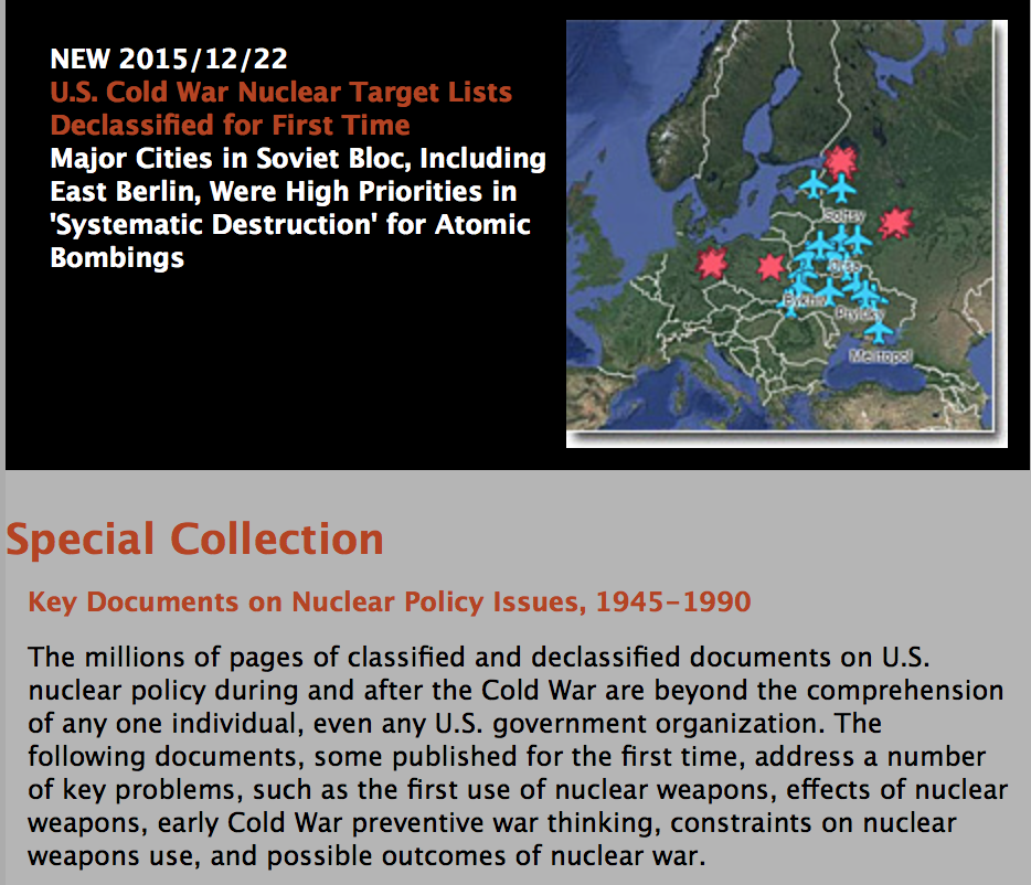 America’s ''Humanitarian War'' Against the World - Cold War Targets Documents