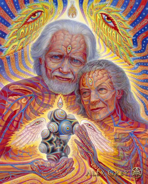 How Does a Paradigm Shift in One Generation - Lessons From the Psychedelic Renaissance - Image by Alex Grey